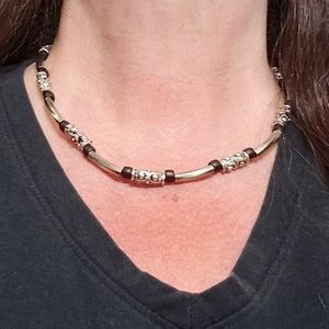 Jewelry - Unisex Necklace Silver, Red & Black Jewelry - Unisex Necklace Silver, Red & Black